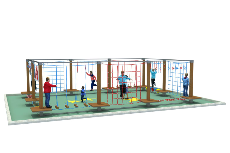 Survivor Parkuru Oyun Sistemleri PTR-100 PTR-100 | Parkur ve Halatlı Tırmanma Oyun Grupları | Erse Kent Mobilyaları